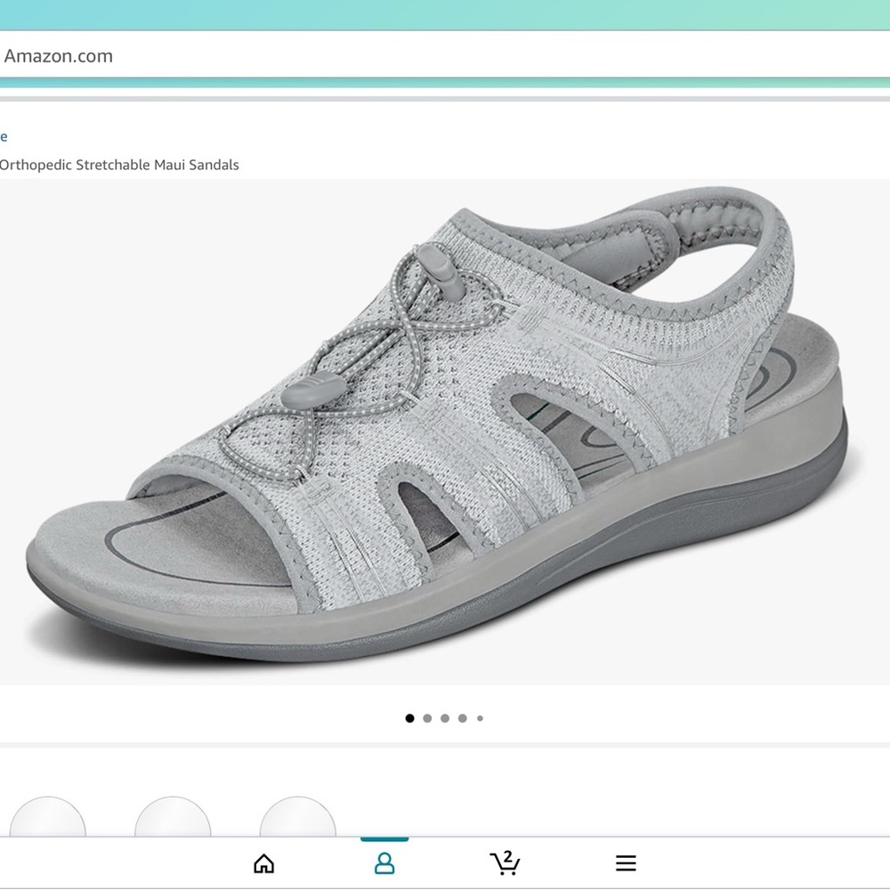 Women's Orthopedic Stretchable Sandals - Gray
